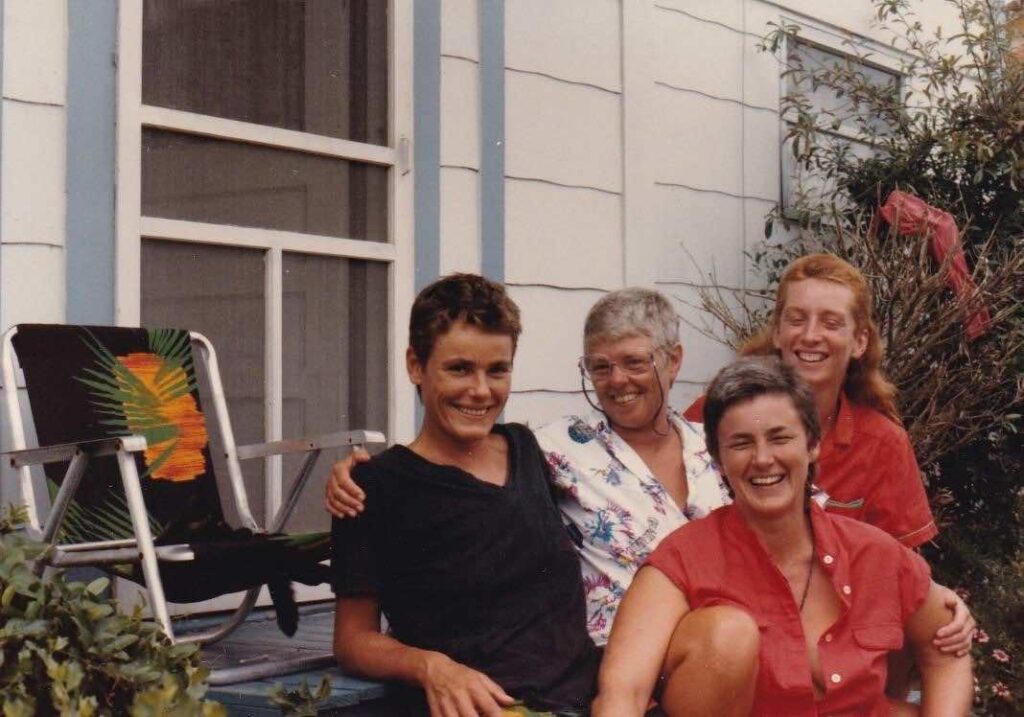 left to right Jean Francis, Rainbow Williams, Dore Rotundo, and Mary Thompson