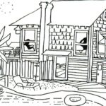 Rainbow drawing of Pagoda Center