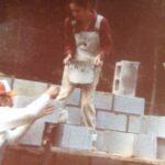 Maria Aguila and dad Jose-Moroles-helping-me-build-back-wall-of-our-OPT-scale