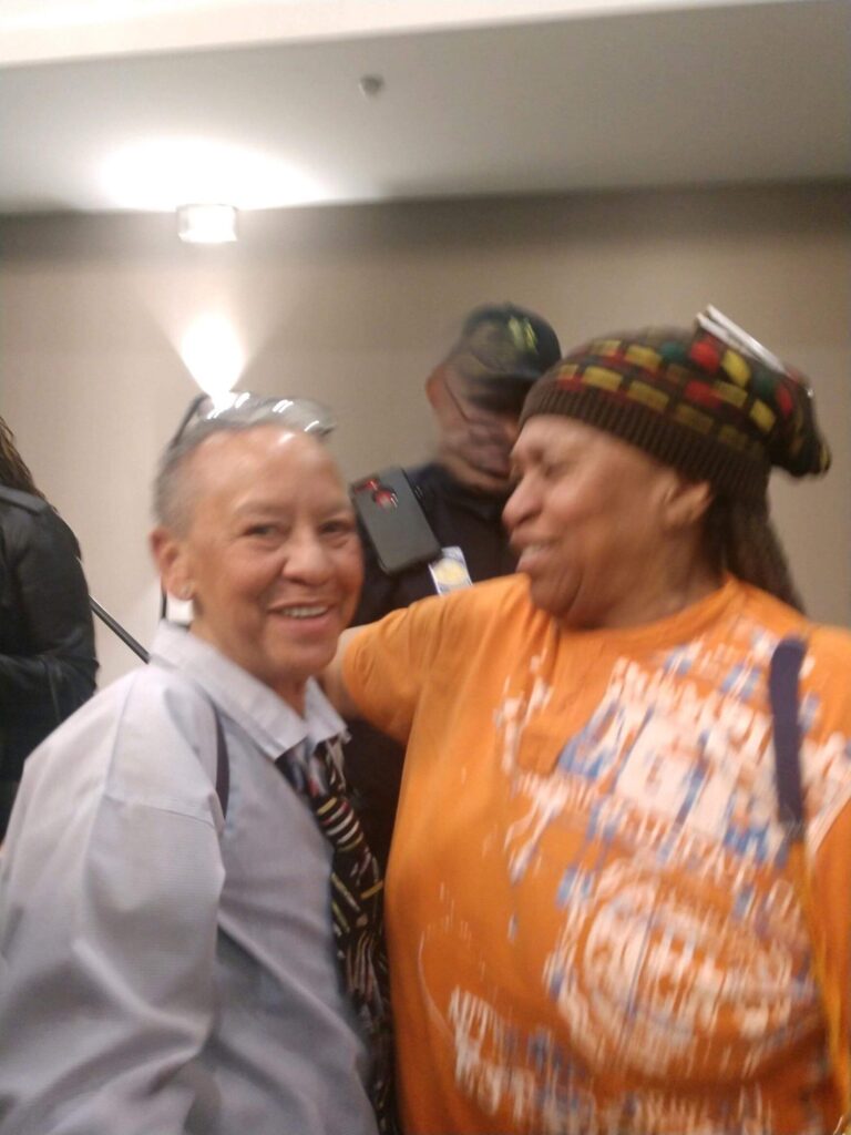 Nikki Giovanni (left) and Wynn’s Mom (right), in 2021