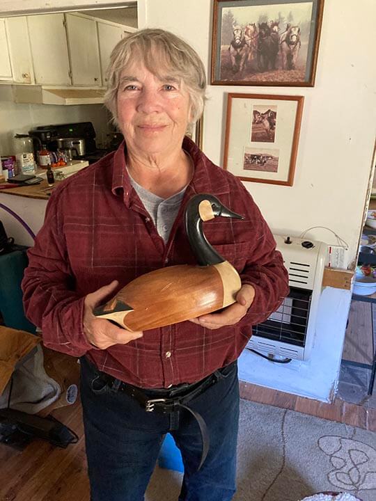 Jaen Black with weightlifting duck trophy
