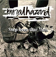Moral Hazard album cover shows one of each of their four shoes toe to toe